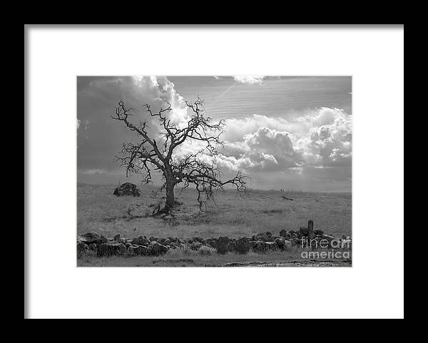 Landscape Framed Print featuring the photograph Clouds moving in by Richard Verkuyl
