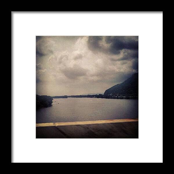 Mississippi Framed Print featuring the photograph Clouds Over The Mississippi by Amber Abreu