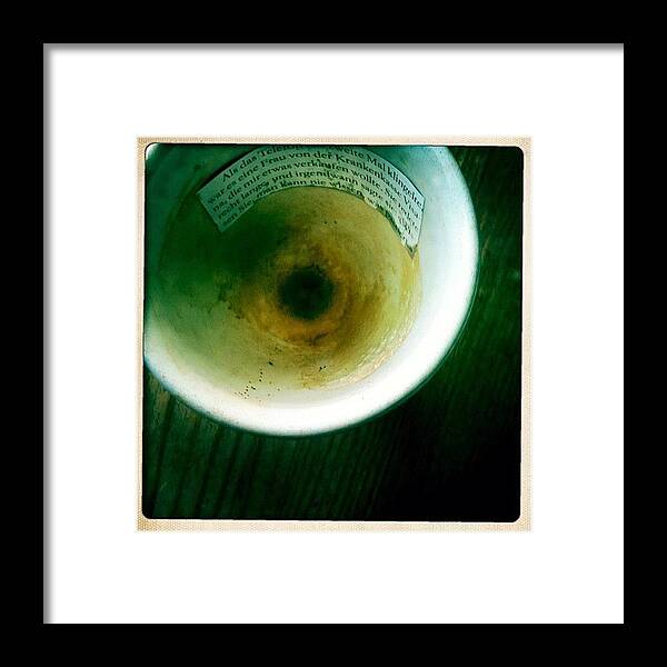 Coffee Framed Print featuring the photograph Coffee Cup Reading #gmy #still by Beda MoBe