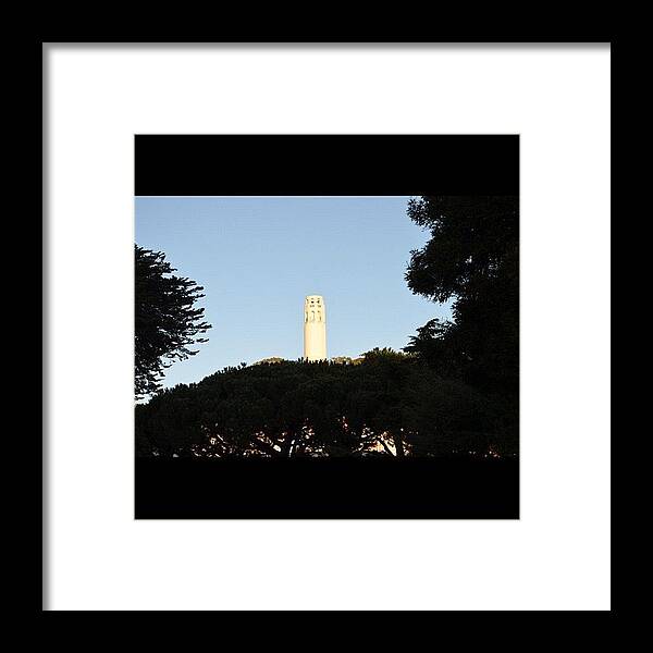 Coit Tower Framed Print featuring the photograph Coit tower by Birgit Zimmerman