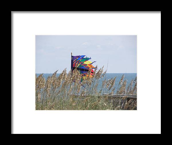 Flag Framed Print featuring the photograph Color And Wind by Kim Galluzzo