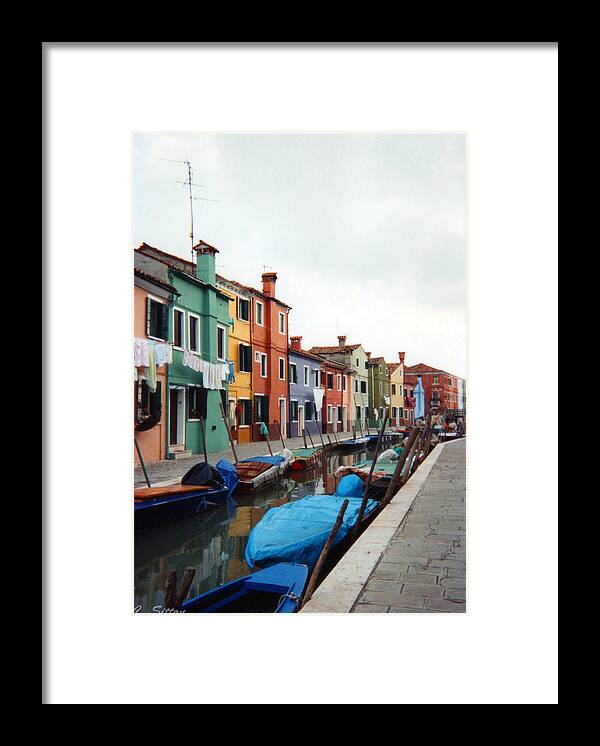 Italy Photographs Framed Print featuring the photograph Colorful Burano by C Sitton