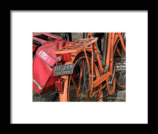 Bikes Framed Print featuring the photograph Colorful Dutch Bikes by Lainie Wrightson