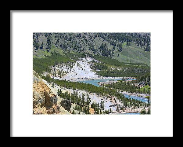 Yellowstone Framed Print featuring the photograph Colorful Yellowstone Valley by Carol Groenen