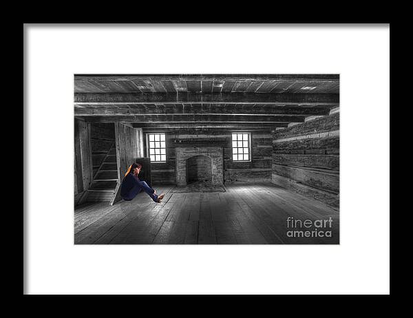 Portrait Framed Print featuring the photograph Contemplating Things by Dan Friend