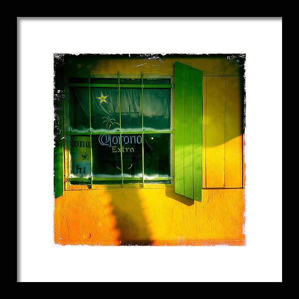Window Framed Print featuring the photograph Corona by Suzanne Lorenz
