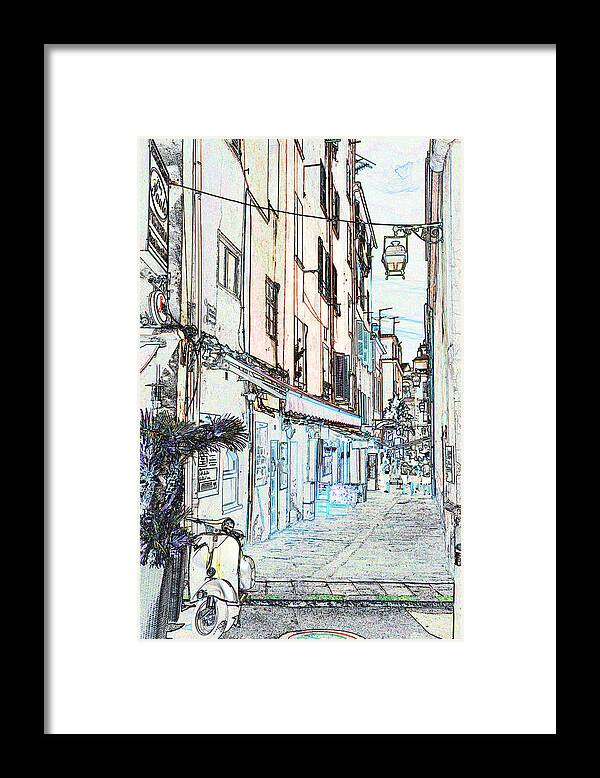 Cityscape Framed Print featuring the photograph Corsica 30 by Allan Rothman