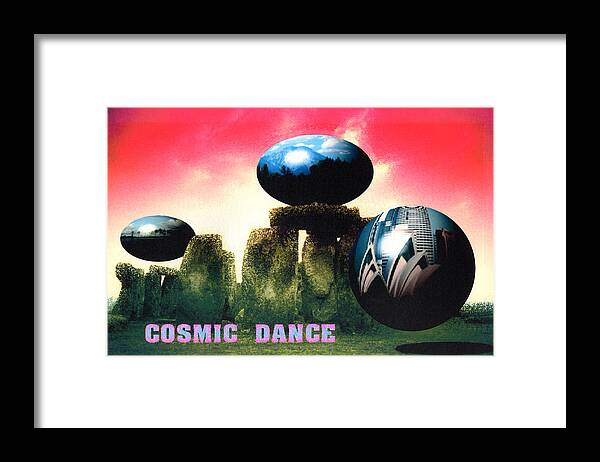 Cosmic Dance Framed Print featuring the digital art Cosmic Dance by Yuichi Tanabe