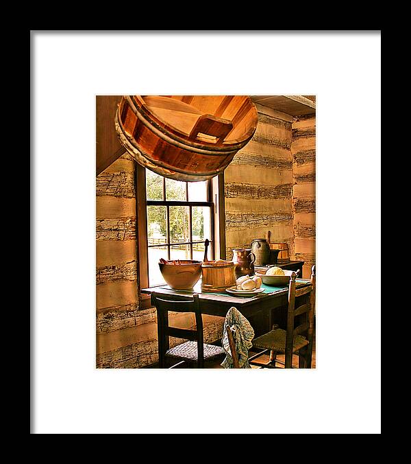 Country Art Framed Print featuring the digital art Country Kitchen by Mary Almond
