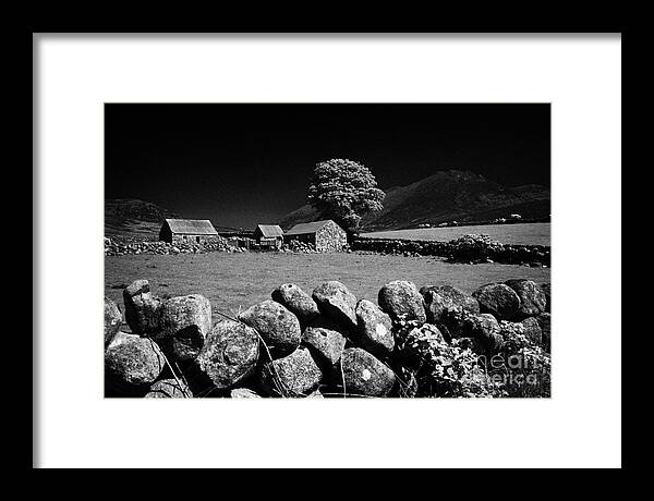 Mourne Framed Print featuring the photograph Countryside Beneath Slieve Binnian In The Mourne Mountains Northern Ireland by Joe Fox