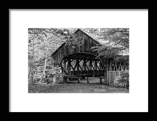 Historic Covered Bridge Framed Print featuring the photograph Covered Bridge by David Waldrop