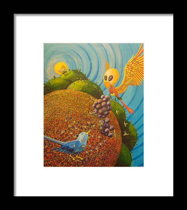 Creation Framed Print featuring the painting Creation by Mindy Huntress