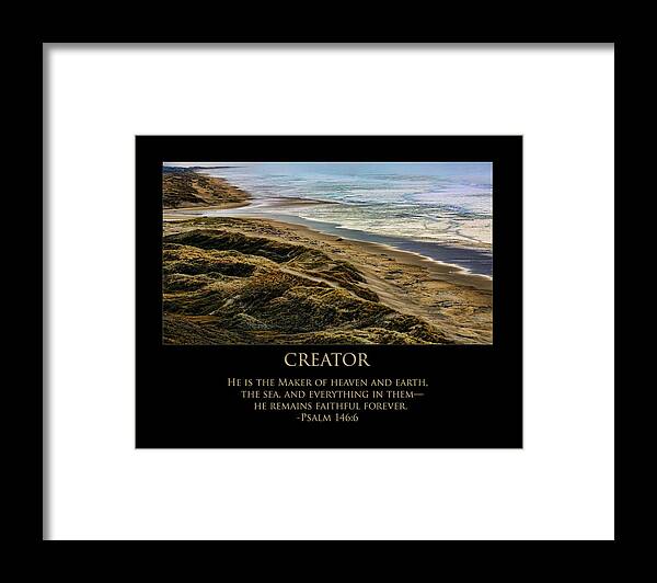 Beautiful Landscape Framed Print featuring the photograph Creator by Bonnie Bruno