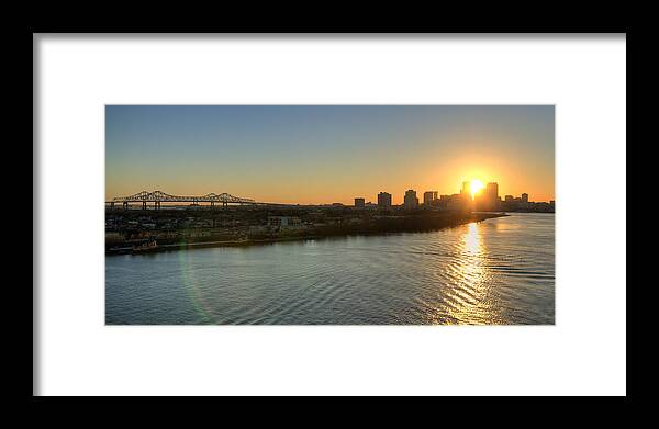Mississippi Framed Print featuring the photograph Crescent City Sunset by Ray Devlin