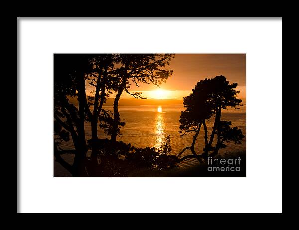 Sunset Framed Print featuring the photograph Crisp and Early by Yurix Sardinelly