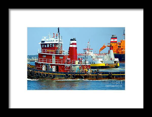 Casco Bay Framed Print featuring the photograph Crowded Waterway by Faith Harron Boudreau