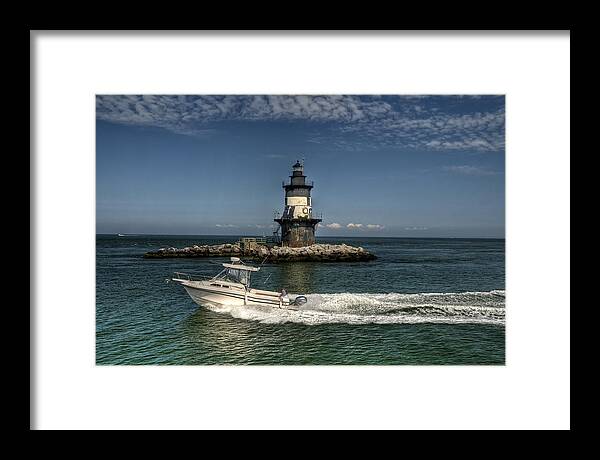 Lighthouse Framed Print featuring the photograph Cruisin the lighthouse by Roni Chastain