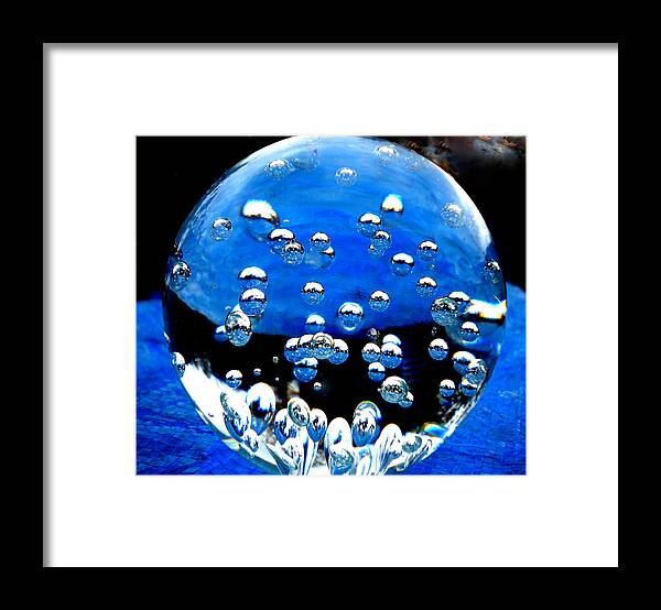 Colette Framed Print featuring the photograph Crystal drops from a Global view by Colette V Hera Guggenheim