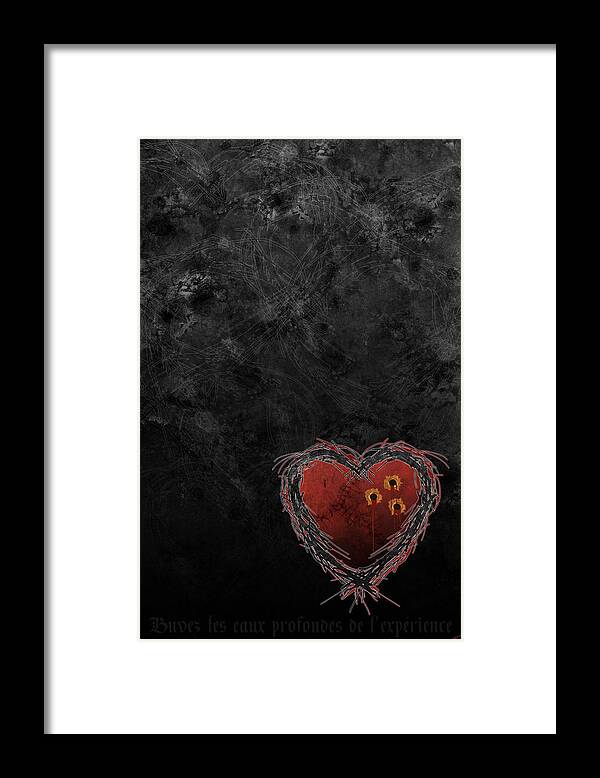 Heart Framed Print featuring the digital art Cupid's Upgrade by Kenneth Armand Johnson