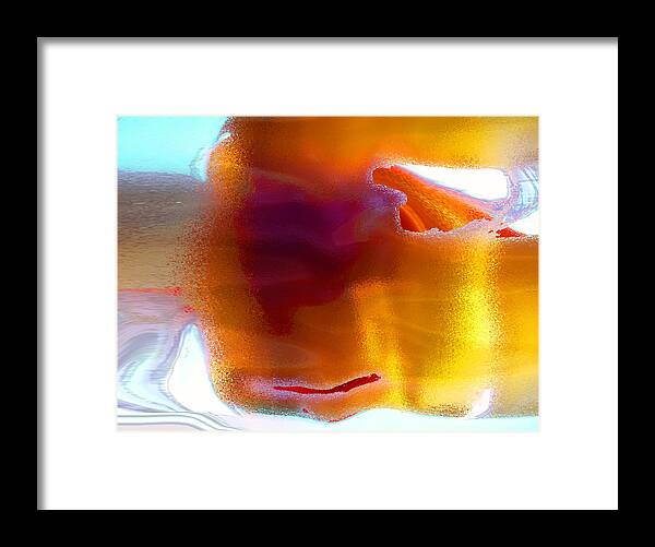 Tea Framed Print featuring the digital art Curiously Refreshing by Ginny Schmidt