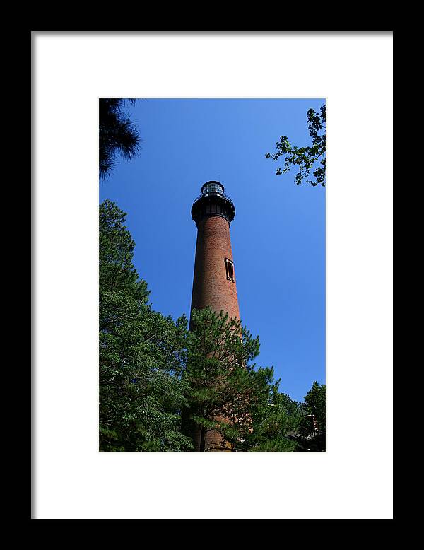 Outer Banks Framed Print featuring the photograph Currituck Lighthouse by Karen Harrison Brown