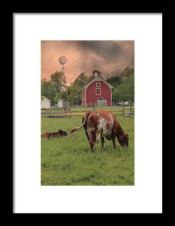 Hovind Framed Print featuring the photograph Dairy Farm by Scott Hovind