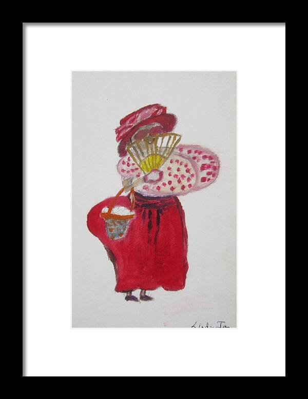 Dame Lorraine Framed Print featuring the painting Dame Lorraine by Jennylynd James