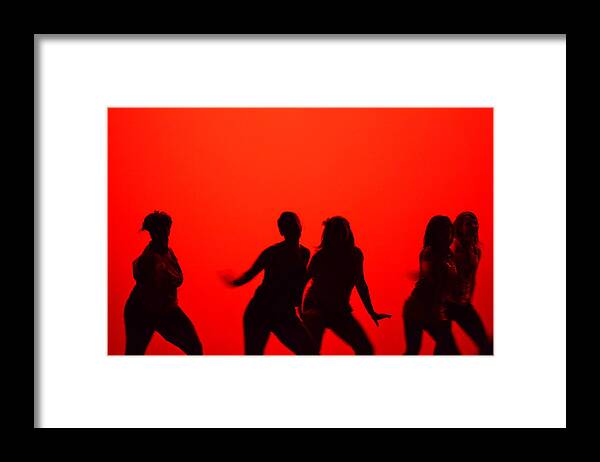 Dance Framed Print featuring the photograph Dance Silhouette Group by Matt Hanson