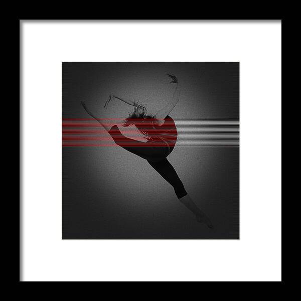 Dancing Framed Print featuring the photograph Dancer by Naxart Studio
