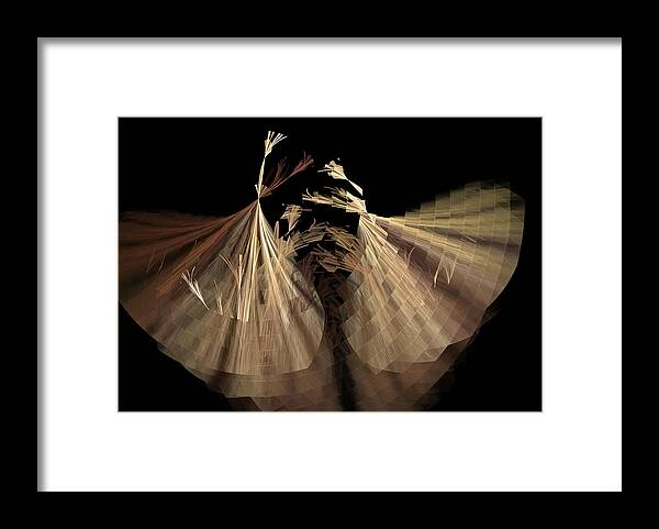 Dancers Framed Print featuring the digital art Dancers by Richard Stedman