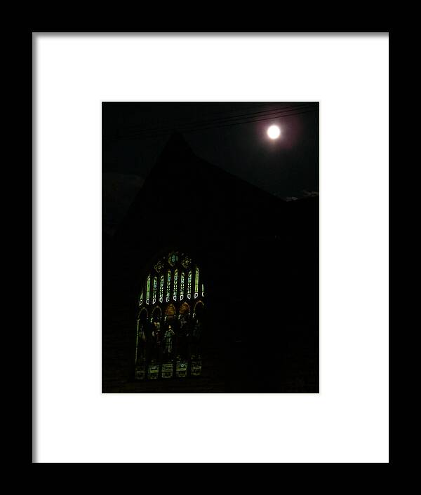 Window Framed Print featuring the photograph Dark Church by Azthet Photography