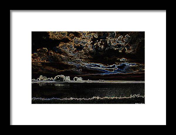  Framed Print featuring the photograph Dark Reflections by Debbie Portwood