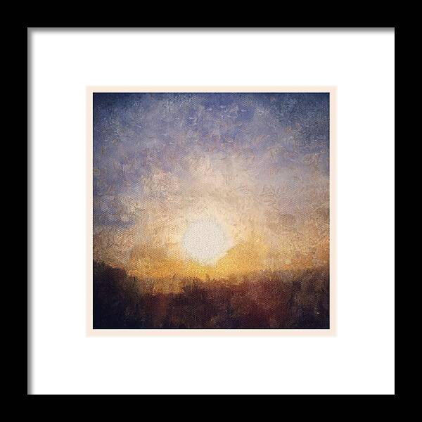 Sun Framed Print featuring the photograph Dazed. by Bunnie C