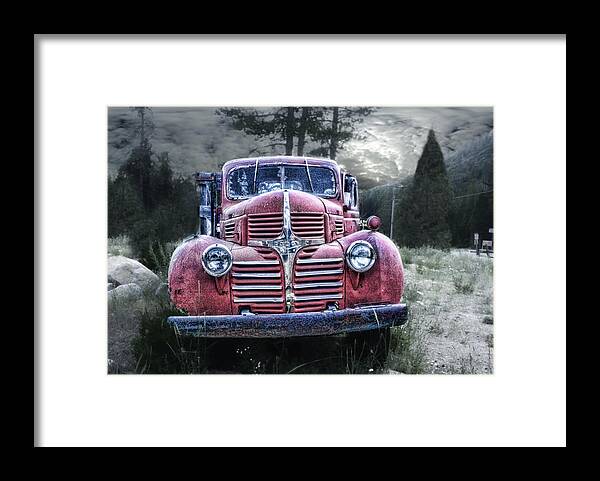 Derelict Dodge Framed Print featuring the photograph Derelict Dodge by Michael Cleere