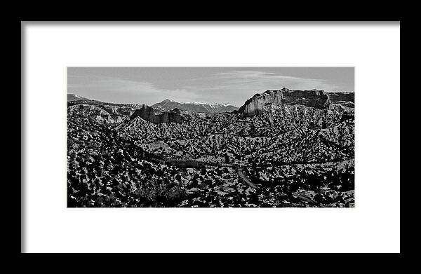 Desert Framed Print featuring the photograph Desert and the Truchas by Atom Crawford