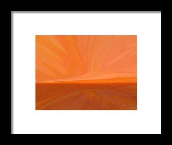Desert Framed Print featuring the digital art Desert Sunset by Greg Reed Brown