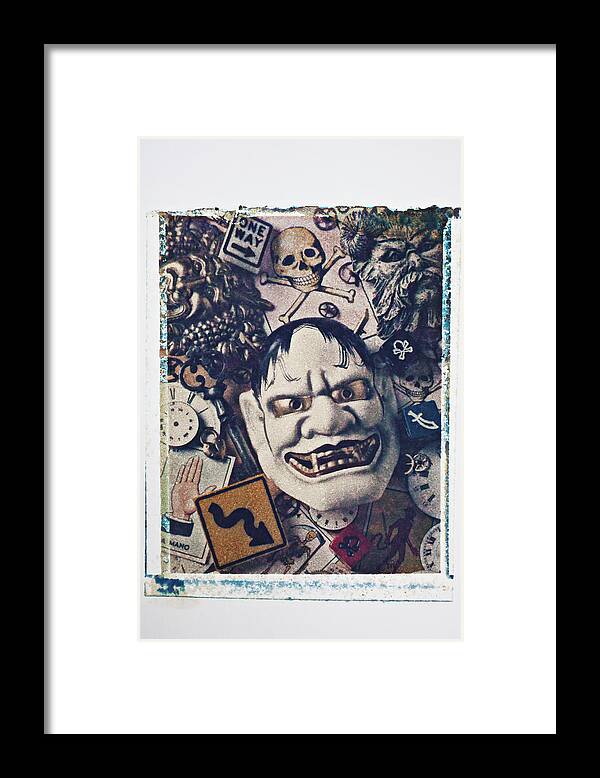 Mask Framed Print featuring the photograph Devil mask by Garry Gay