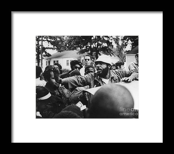 1968 Framed Print featuring the photograph Dick Gregory by Granger