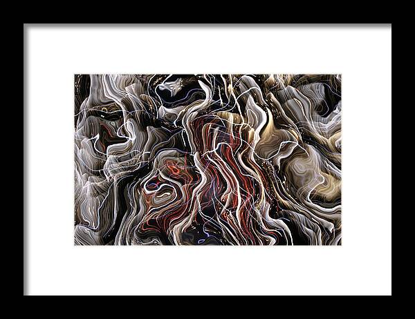Abstruct Framed Print featuring the digital art Dimension II by Gary Baird