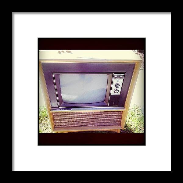  Framed Print featuring the photograph Discarded Tv by Prairie Rose
