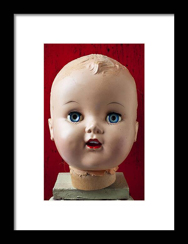 Doll Framed Print featuring the photograph Dolls Haed by Garry Gay