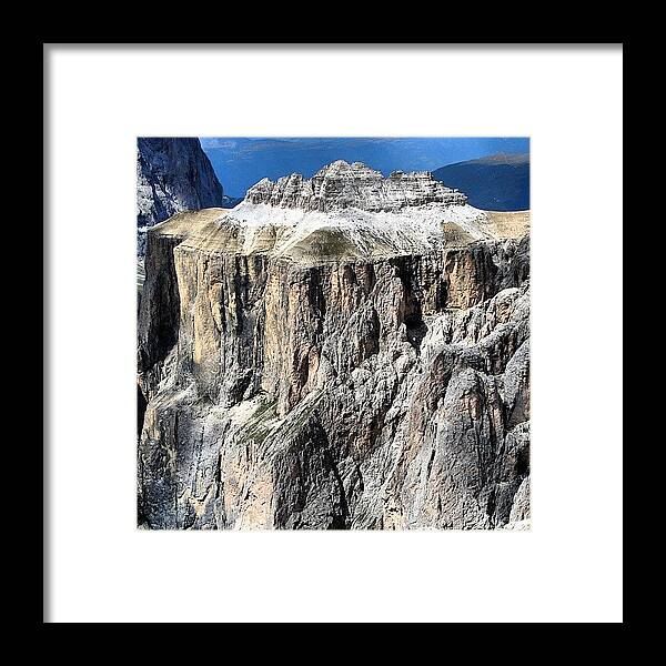 Mountains Framed Print featuring the photograph Dolomites mountains by Luisa Azzolini