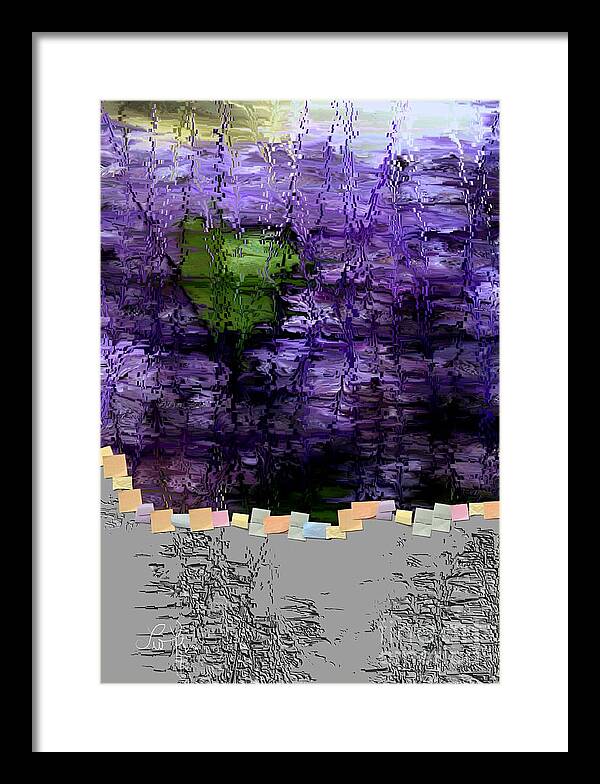 Digital Art Framed Print featuring the digital art Don t Forget by Leo Symon