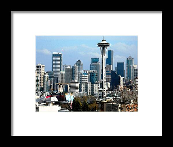 Seattle Framed Print featuring the photograph Downtown Seattle by Kelly Manning