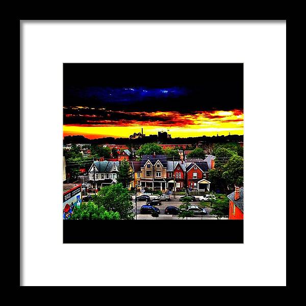 Toronto Framed Print featuring the photograph #downtown#toronto by Elena Gomez