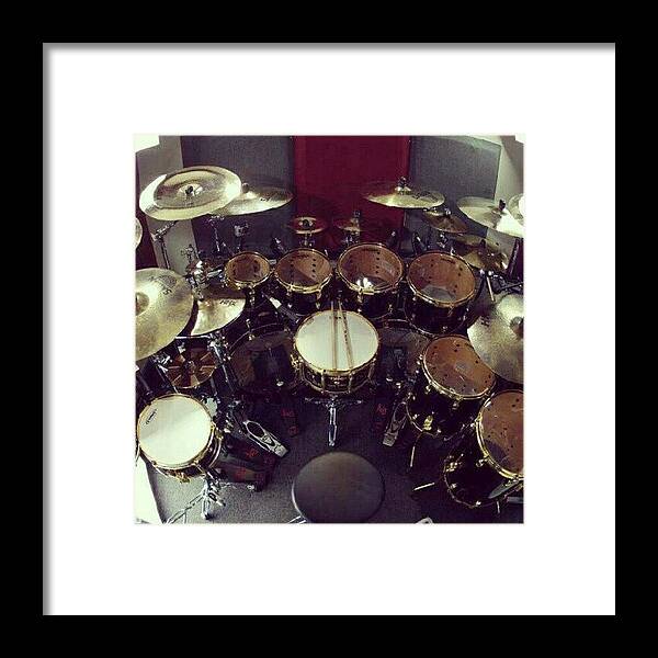 Drums Framed Print featuring the photograph #drums :) by Leo Vasquez