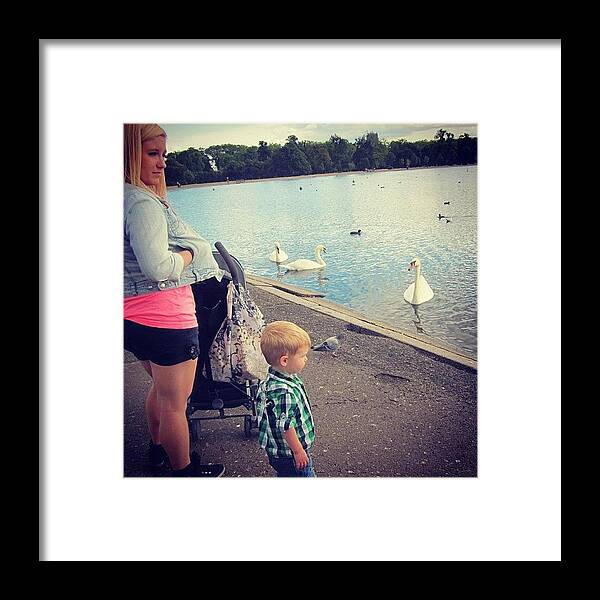 London Framed Print featuring the photograph Duck Watching With The Greatest by Stephanie Brown