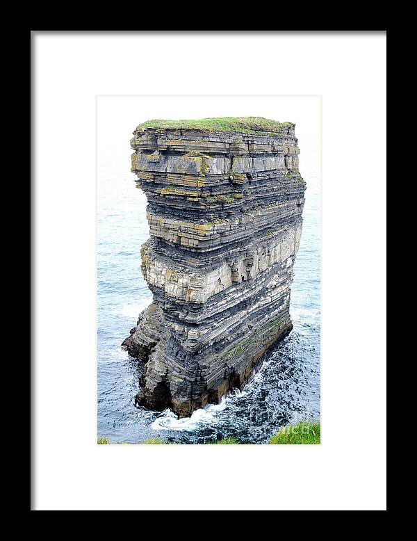 Mayo Framed Print featuring the photograph Dun Briste by Marion Galt