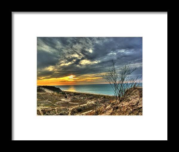 Beach Framed Print featuring the photograph Dunes Sunset III by William Fields