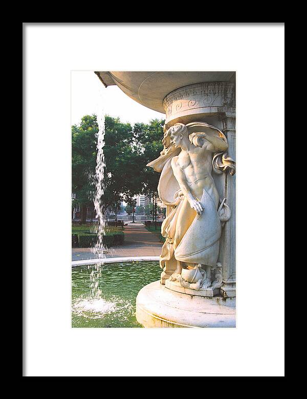 Dupont Circle Framed Print featuring the photograph Dupont Fountain by Claude Taylor